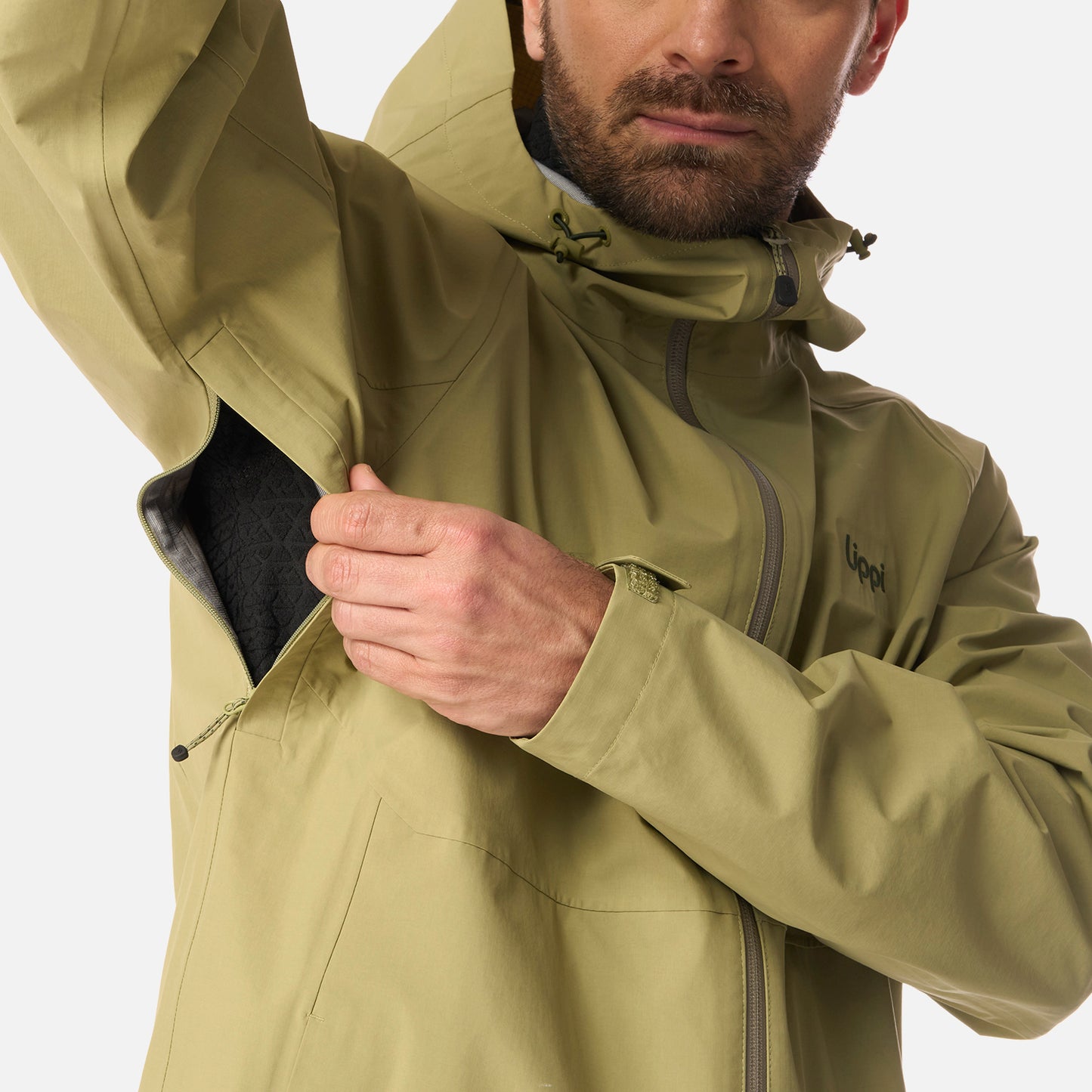 Chaqueta Hombre Alpine B-Dry Hoody Jacket Verde Lippi