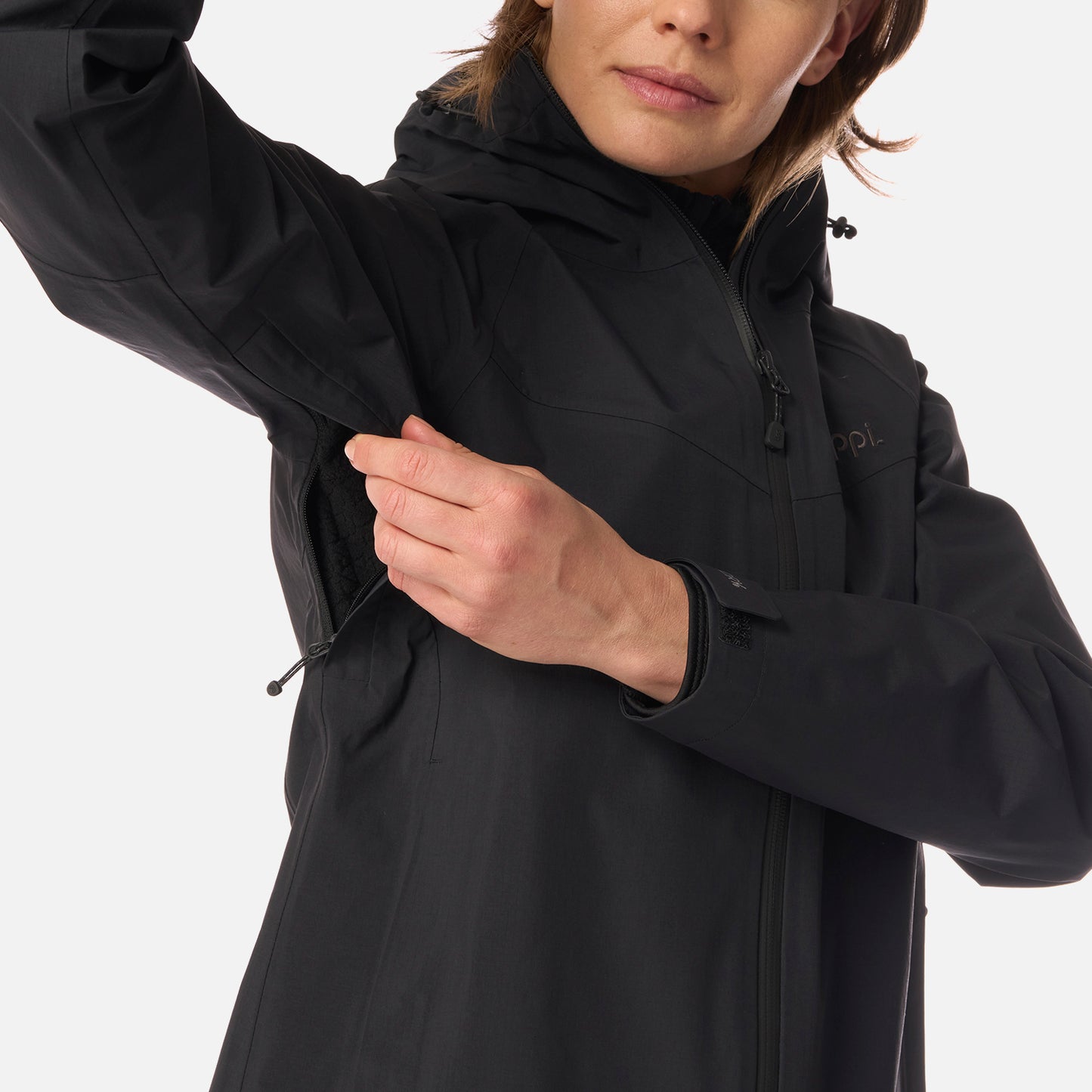Chaqueta Mujer Alpine B-Dry Hoody Jacket Negro Lippi