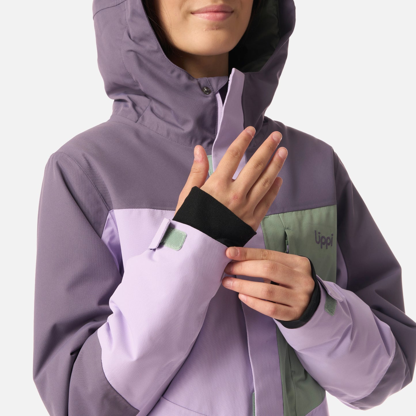 Chaqueta Teen Girl Andes B-Dry Hoody Jacket Lila Lippi