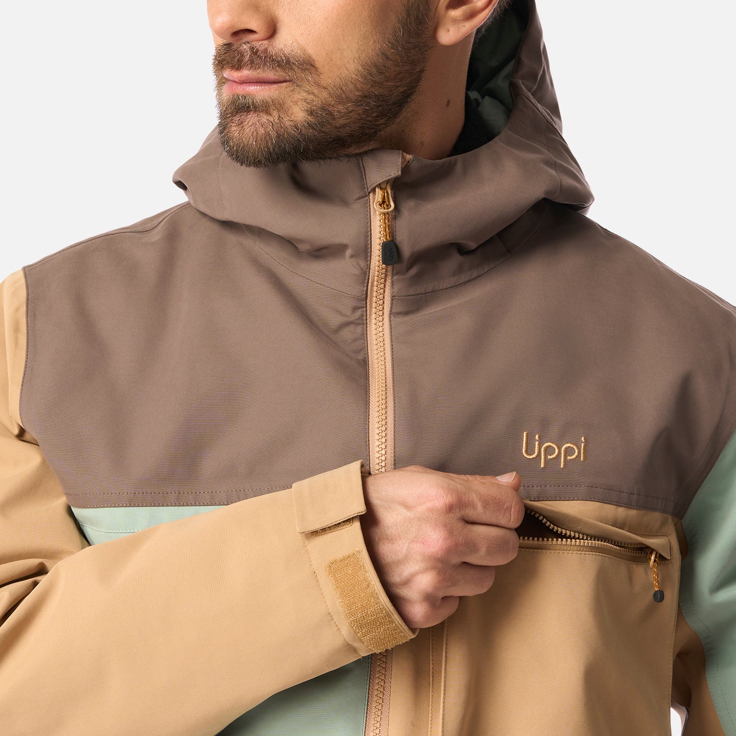 Chaqueta Hombre Citizen Warm B-Dry Hoody Jacket Camel Lippi