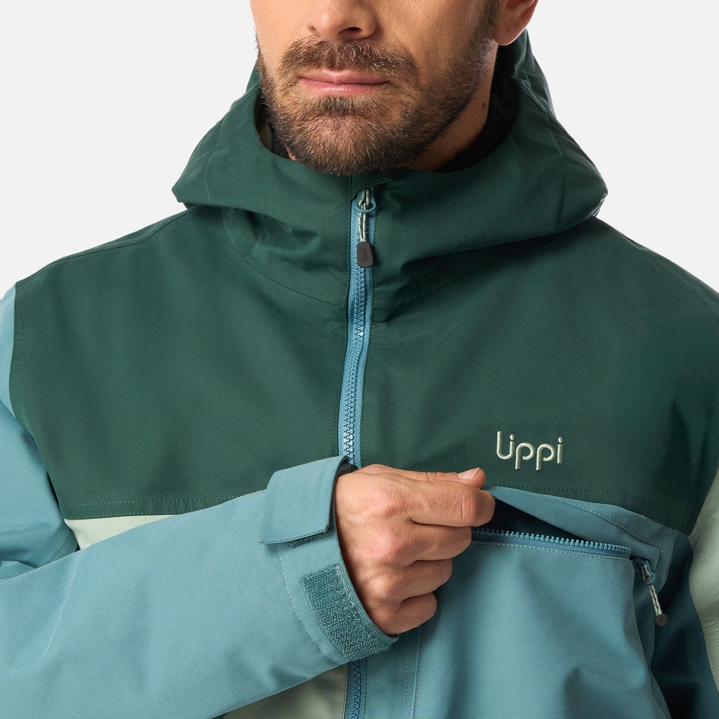 Chaqueta Hombre Citizen Warm B-Dry Hoody Jacket Petroleo Lippi