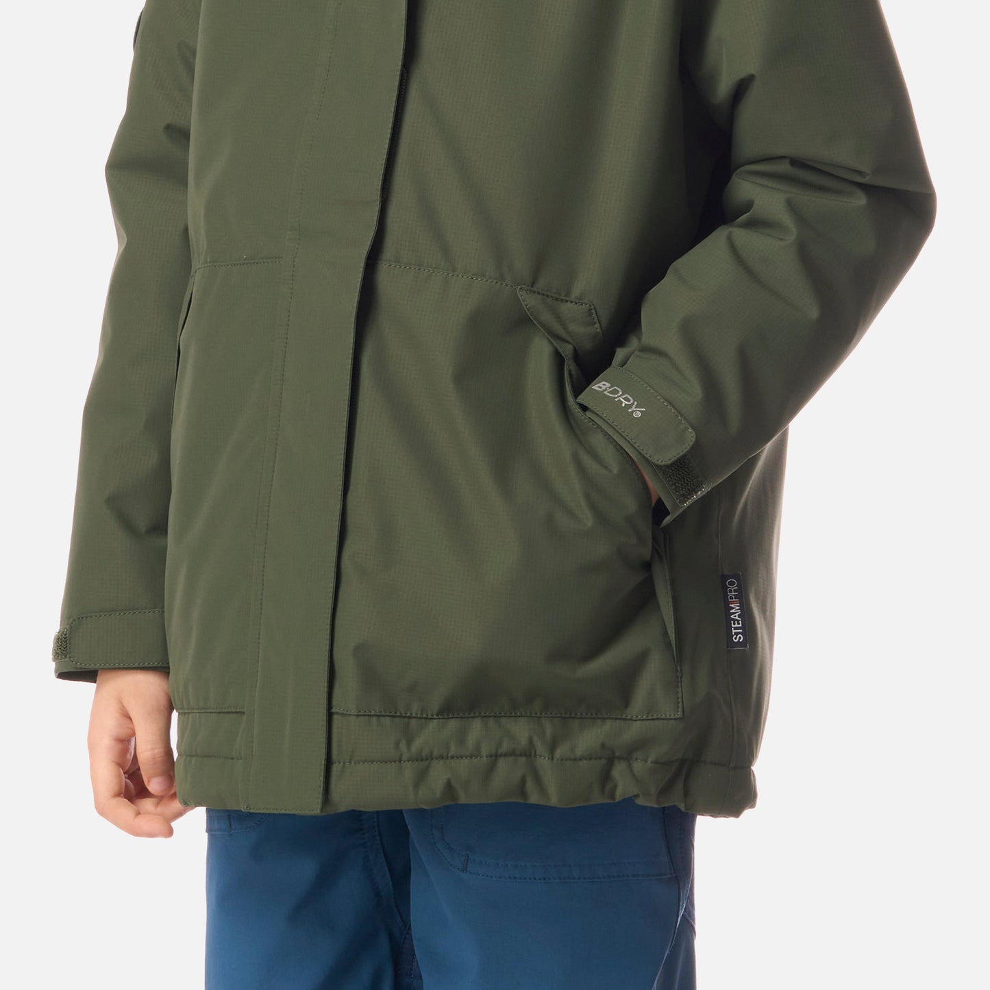 Chaqueta Niño Cold Place B-Dry Hoody Jacket Verde Militar Lippi
