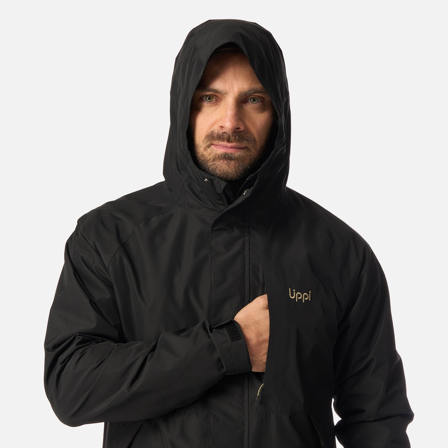 Chaqueta Hombre Lake Fusion 3 B-Dry Jacket Negro Lippi