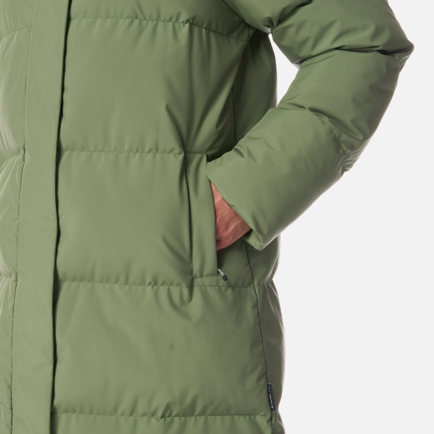 Chaqueta Mujer Long And Warm Steam-Pro Hoody Jacket Jade Oscuro Lippi