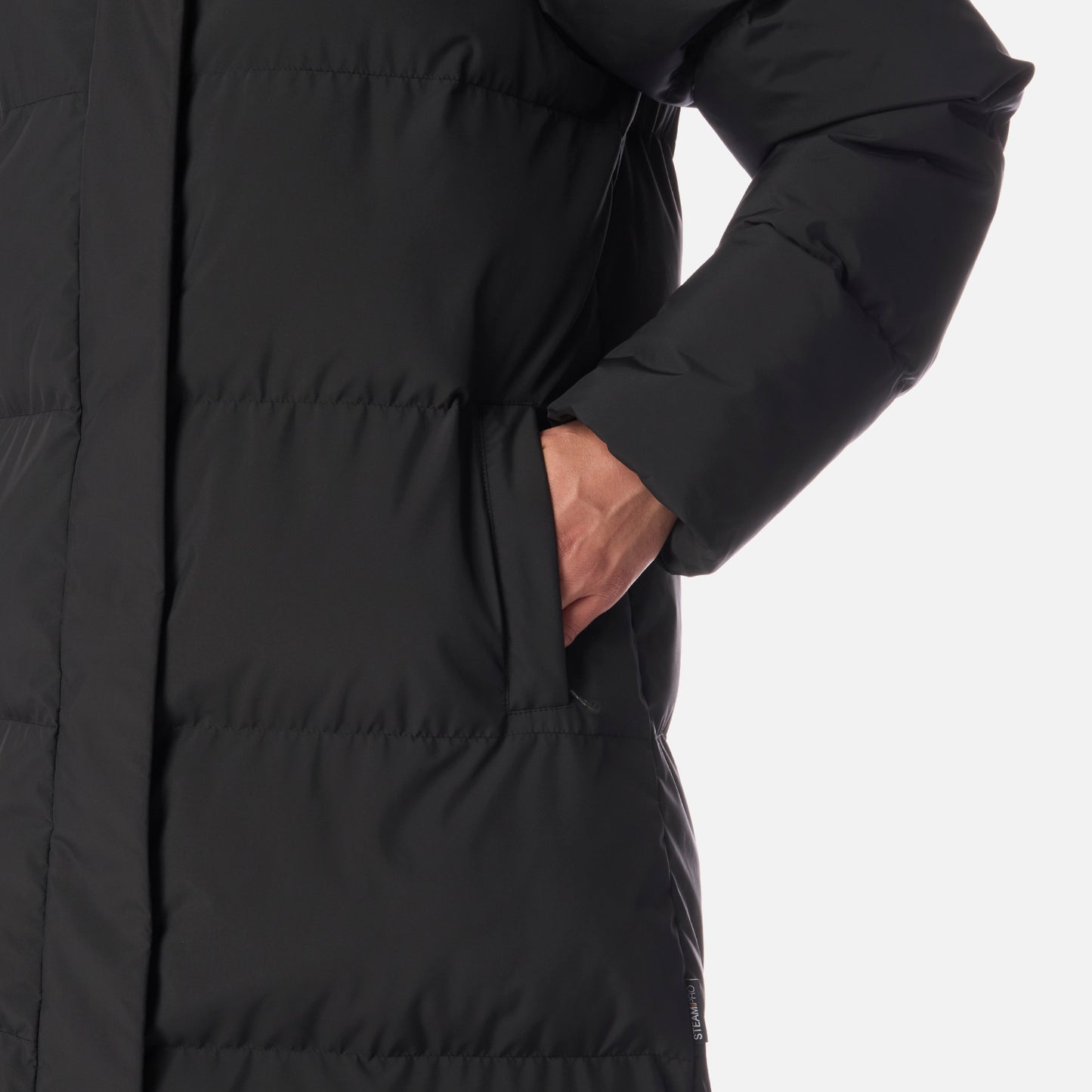 Chaqueta Mujer Long And Warm Steam-Pro Hoody Jacket Negro Lippi