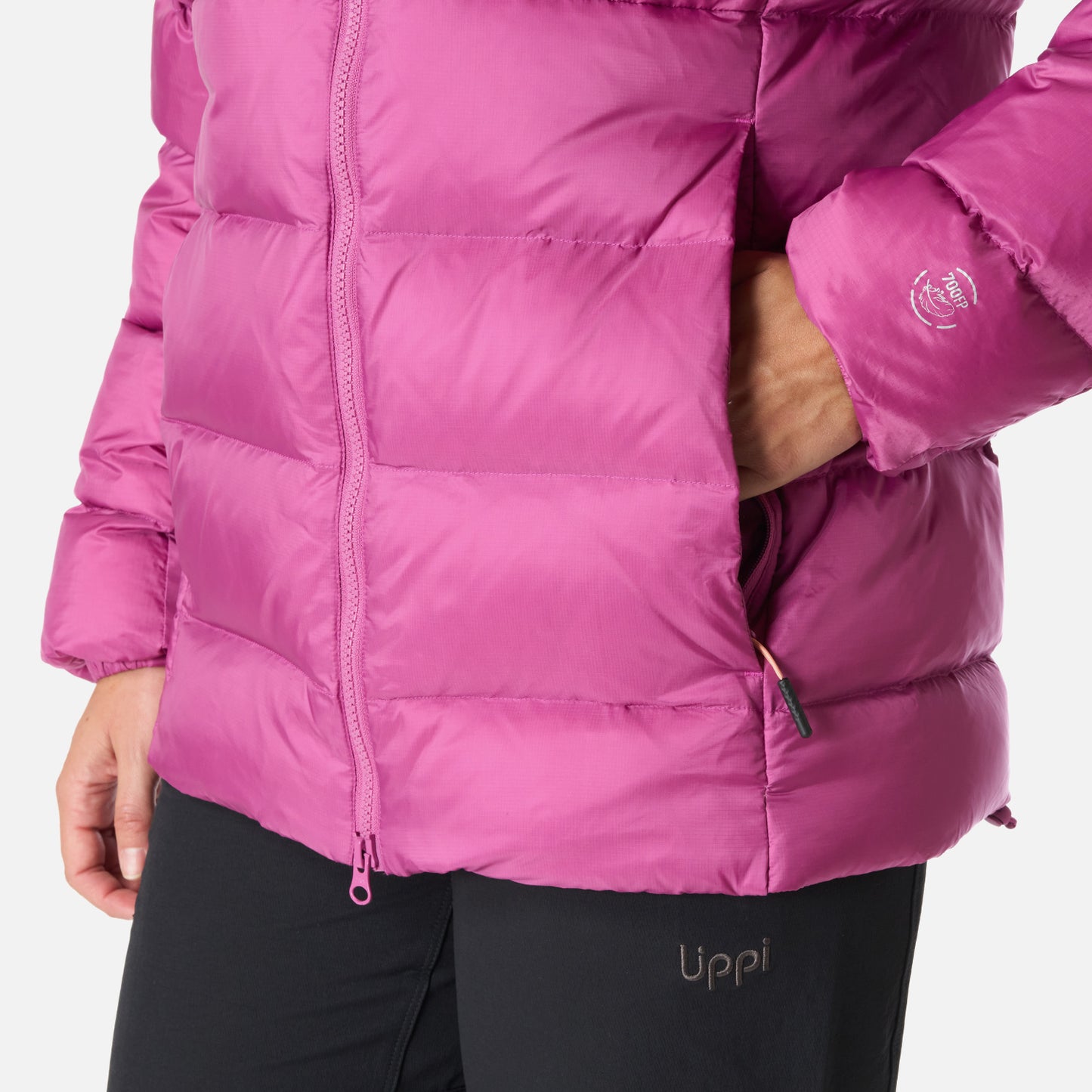 Chaqueta Mujer Rokko Down Hoody Jacket Purpura Lippi