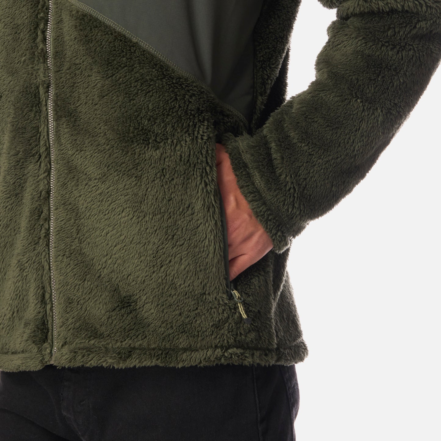 Polar Teen Boy Bear Shaggy-Pro Hoody Jacket Verde Militar Lippi