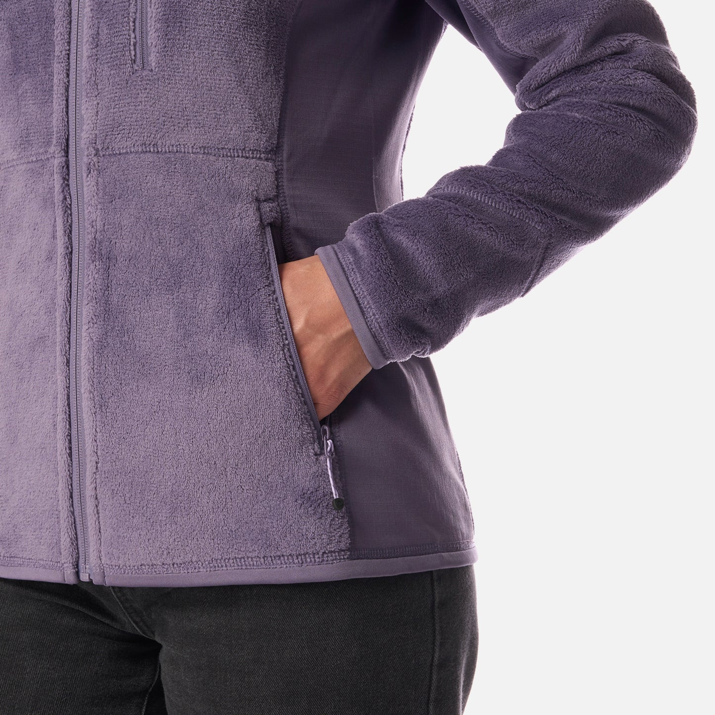 Polar Mujer Numan Shaggy-Pro Jacket Violeta Lippi