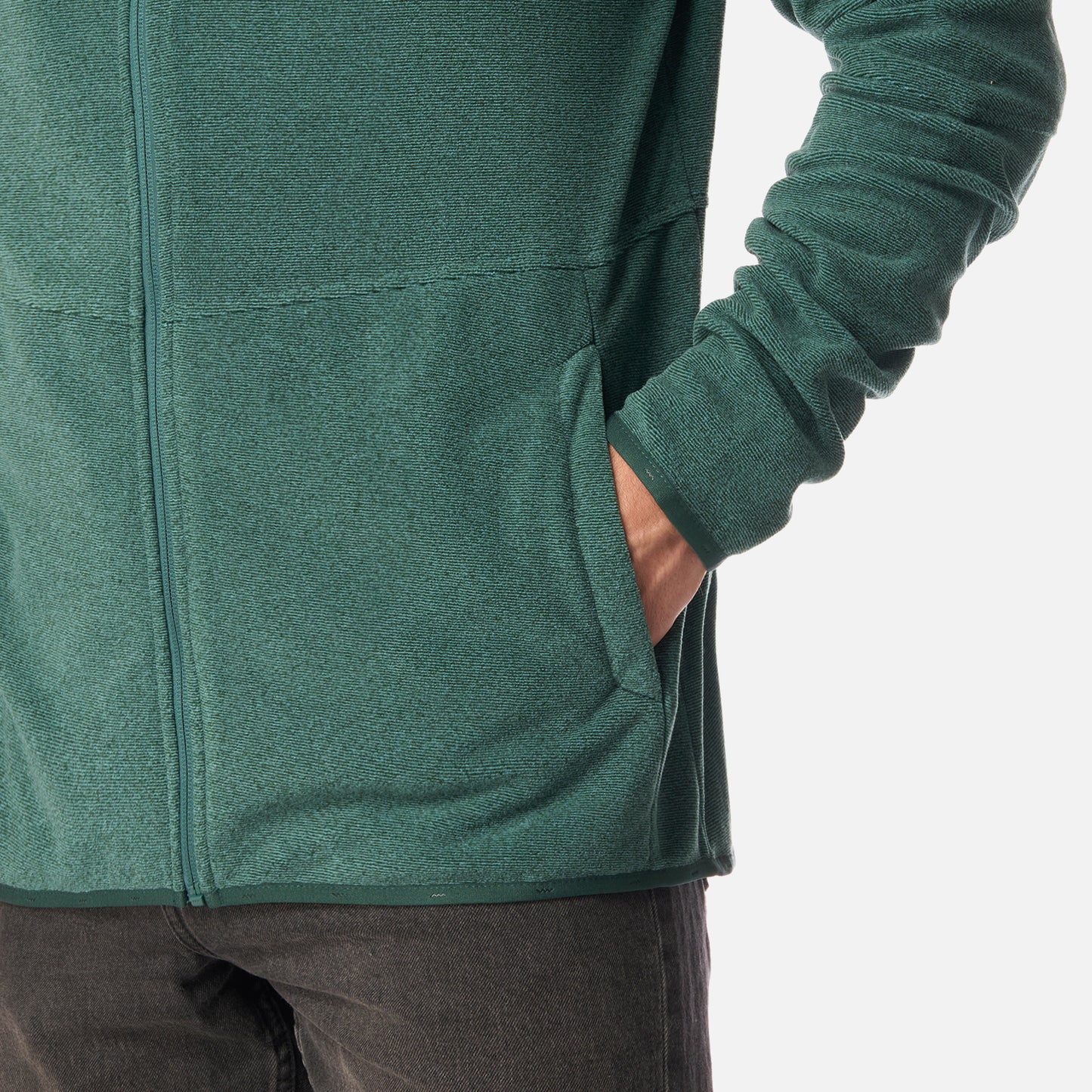 Polar Hombre Stripes Nano-F Full Zip Hoody Petroleo Lippi