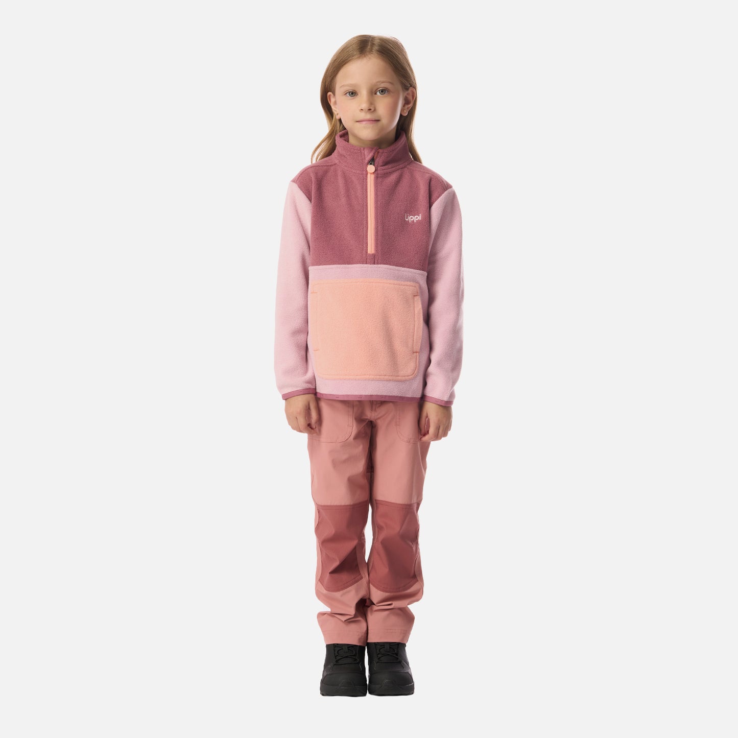 Polar Niña Forest 1/4 Zip Sweatshirt Rosa Claro Lippi
