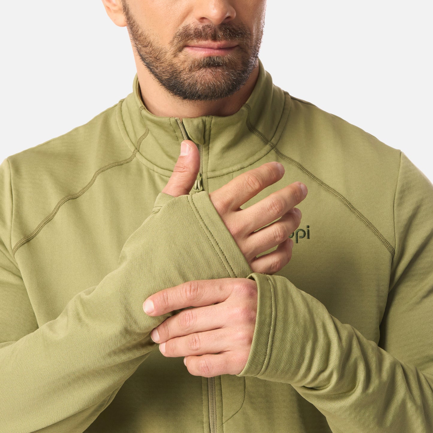 Polerón Hombre Viedma 1000 Nano-F Full Zip Verde Lippi