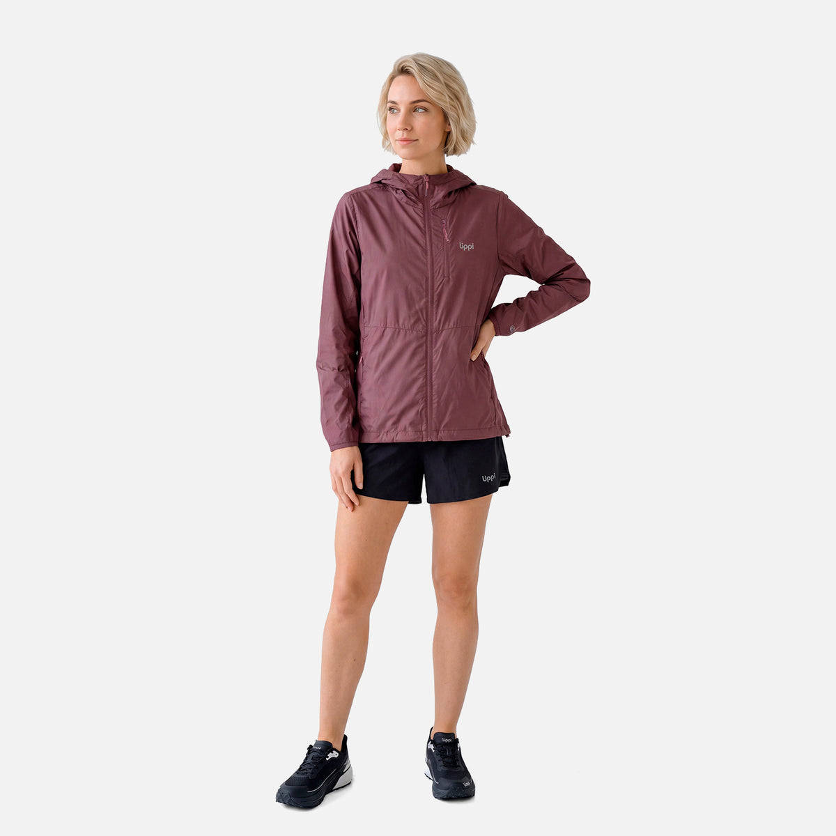 Chaqueta Mujer Nightfall SL Windbreaker Hoody Jacket Vino Lippi