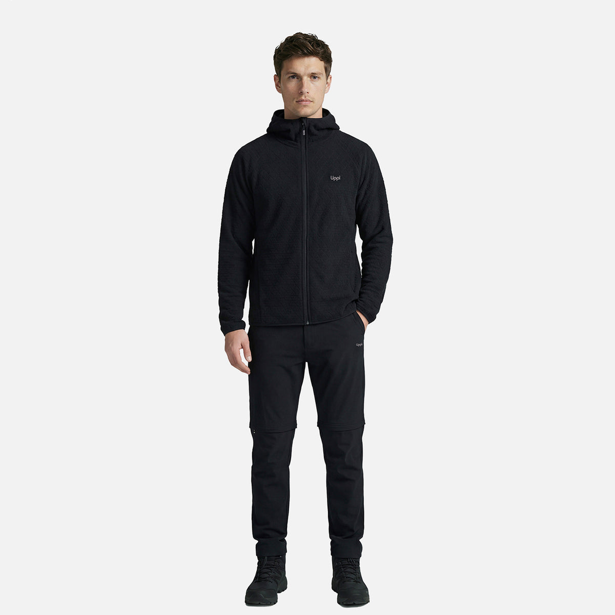 Polerón Hombre Jacaranda Nano-F Full Zip Hoody Negro Lippi