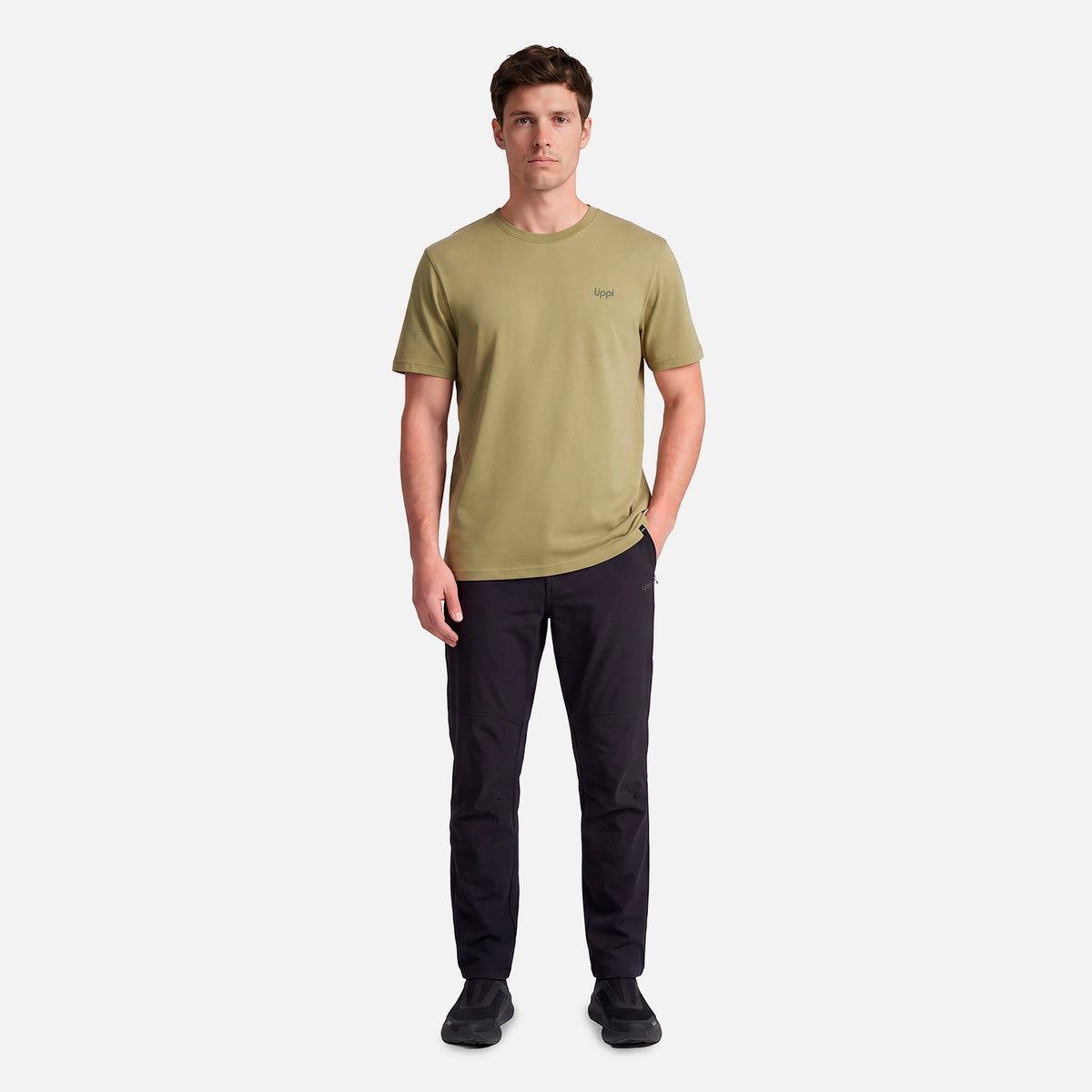 Polera Hombre Ulmo Back Print T-Shirt Verde Lippi