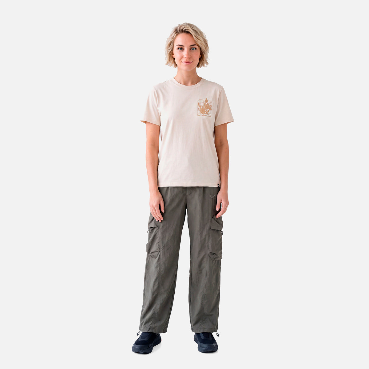 Polera Mujer Ulmo Front Print Sorona T-Shirt Beige Lippi