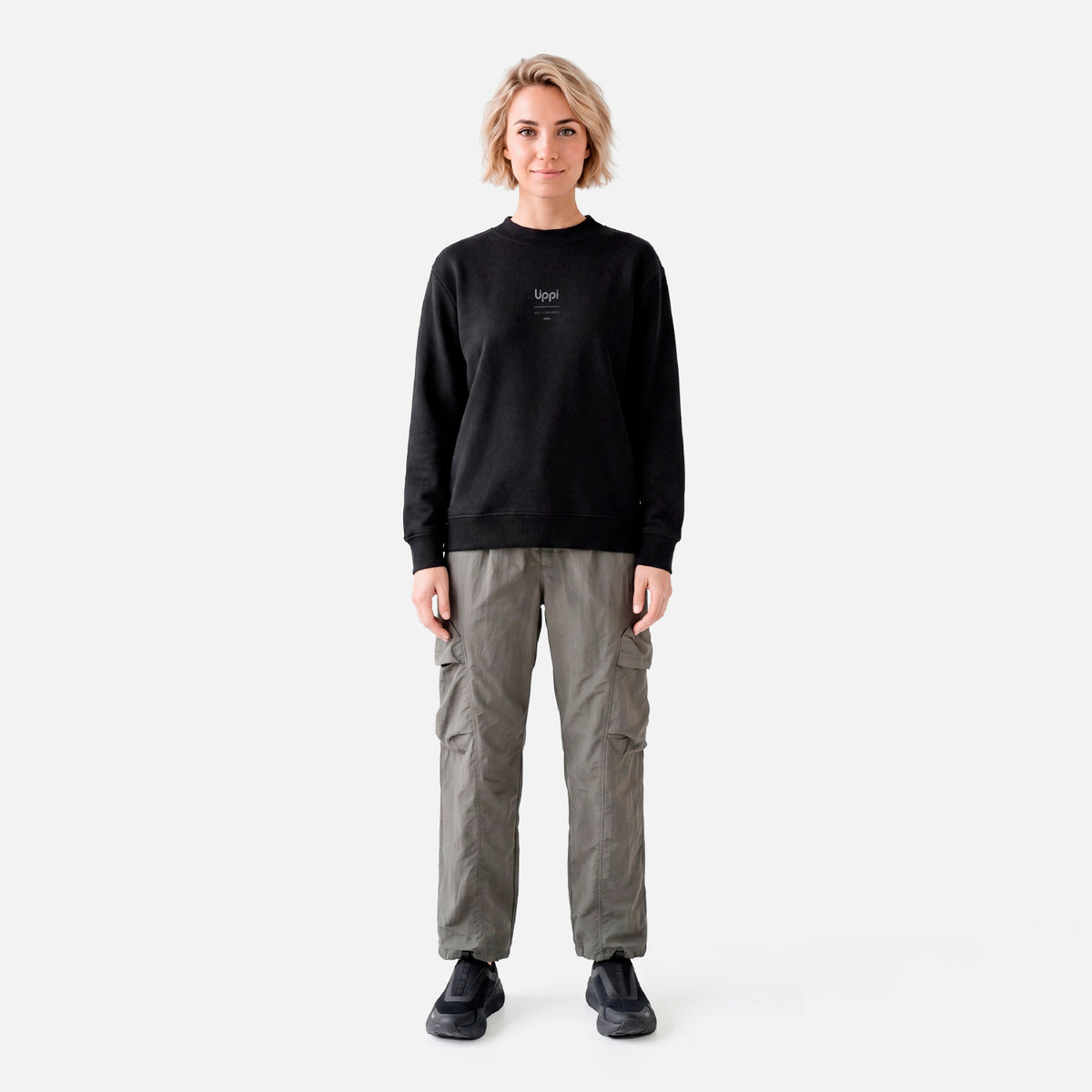 Polerón Mujer Ulmo Crewneck Sweatshirt Negro Lippi