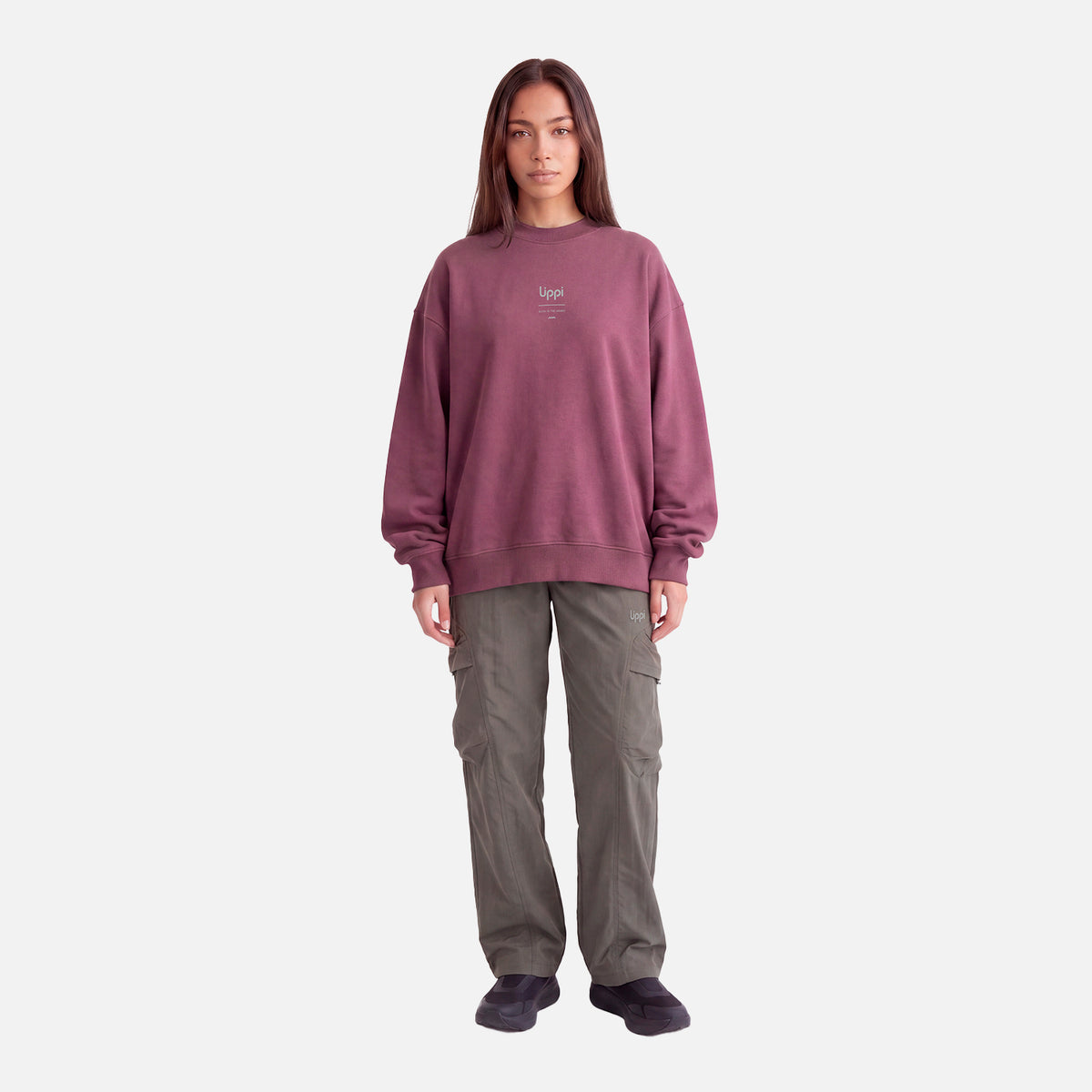Polerón Mujer Ulmo Crewneck Sweatshirt Vino Lippi