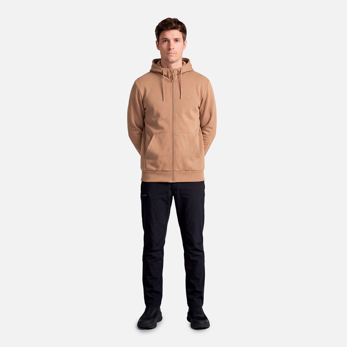 Polerón Hombre Ulmo Full Zip Hoody Sweatshirt Canela Lippi
