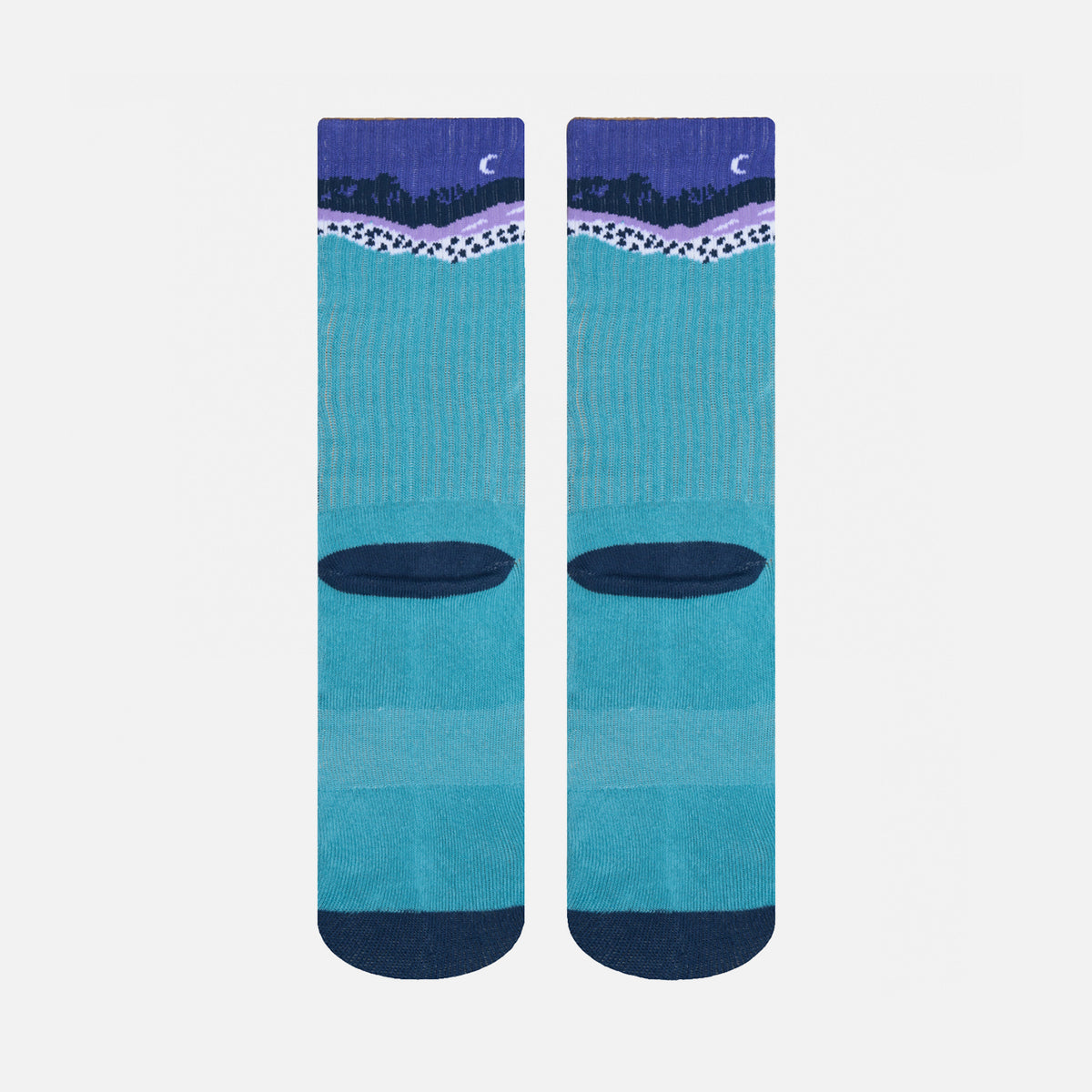 Calcetines Mujer Las Tres Puntas Pack Medio Azul / Celeste / Burdeo Haka Honu