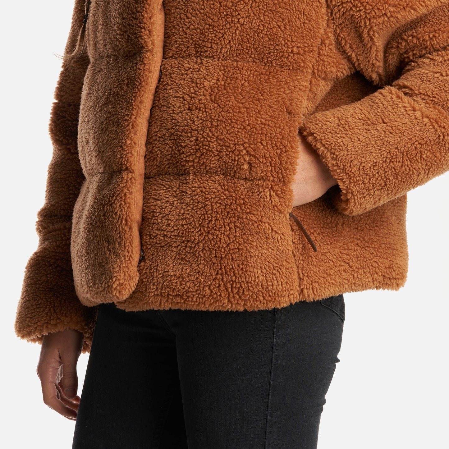 Chaqueta Mujer Aterciopelada Camel Haka Honu