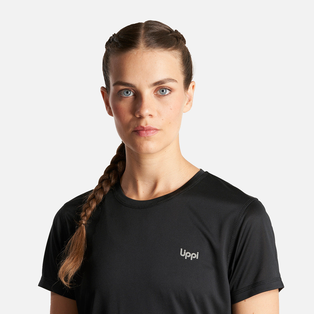 Polera Mujer Core Q-Dry T-Shirt Negro Lippi