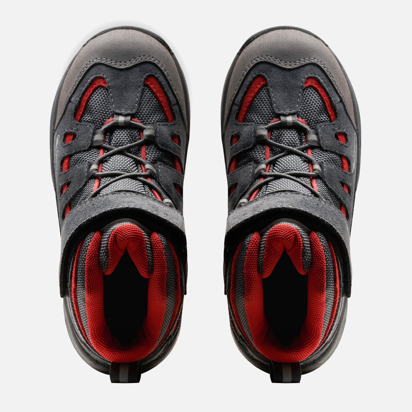 Botín Hombre Puelo Cs Hi Velcro Gris Medio / Rojo Oscuro Lippi