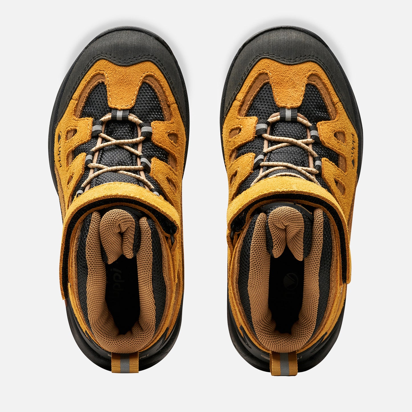 Botín Hombre Puelo Cs Hi Velcro Negro / Mostaza Lippi