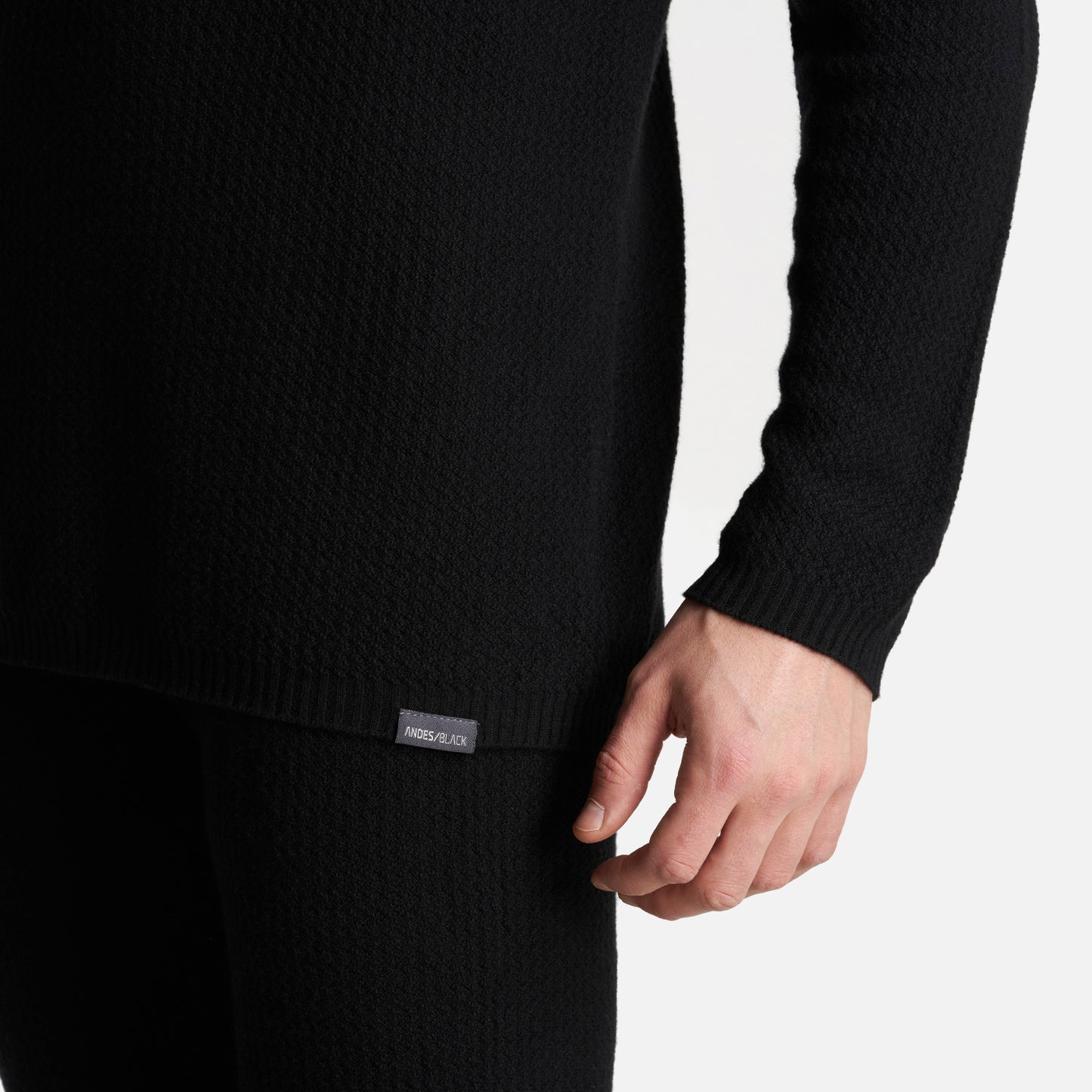 Primera Capa Hombre Skintec Merino Top Negro Lippi