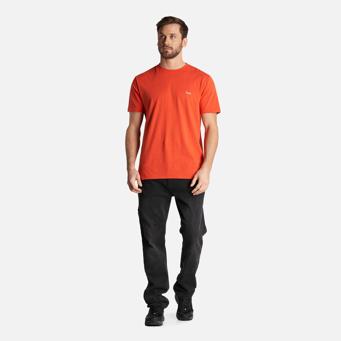 Polera Hombre Born at the Andes T-Shirt Naranjo Oscuro Lippi
