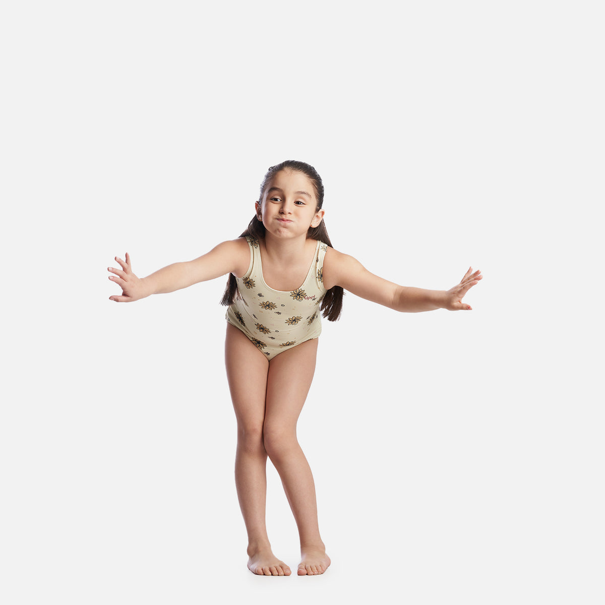 Traje de Baño Niña Pipa Swimwear Beige Lippi