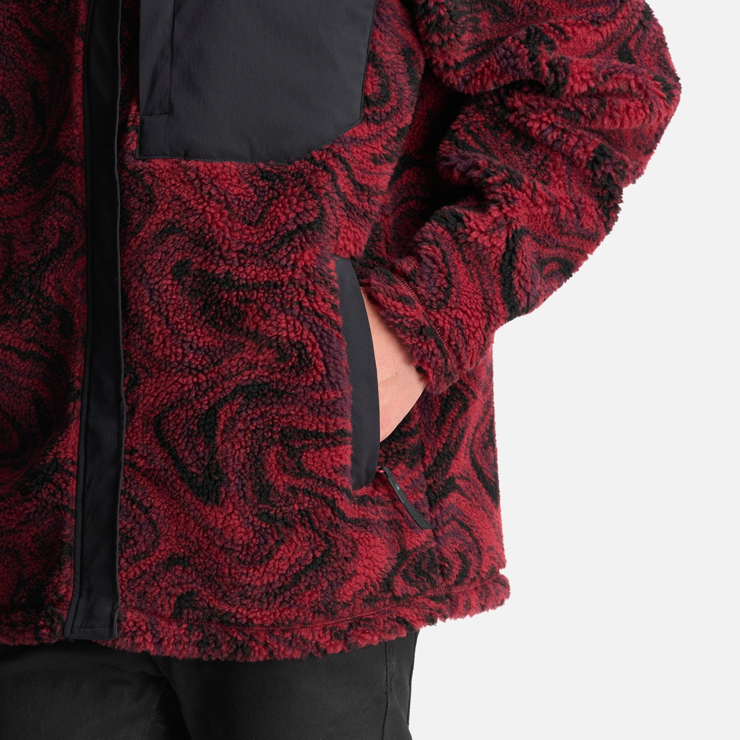 Chaqueta Teen Boy Glaciar Sherpa-Pro Jacket Print Burdeo Lippi