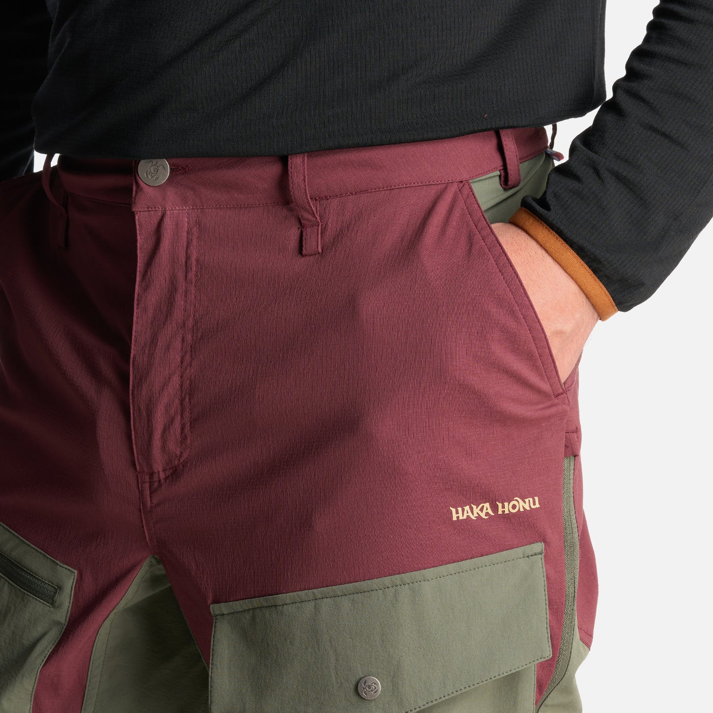 Pantalon Hombre Boina Negra Burdeo Haka Honu