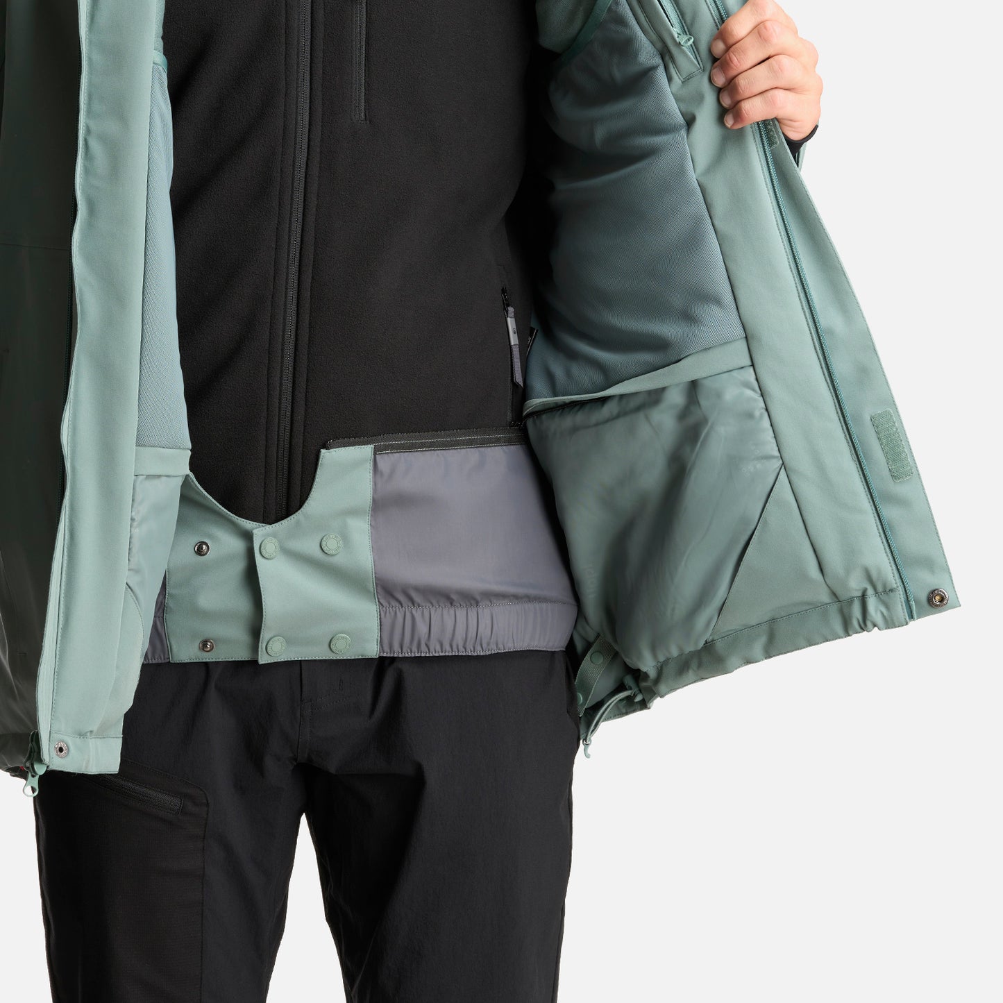 Chaqueta Hombre Andes B-Dry Hoody Jacket Jade Oscuro Lippi