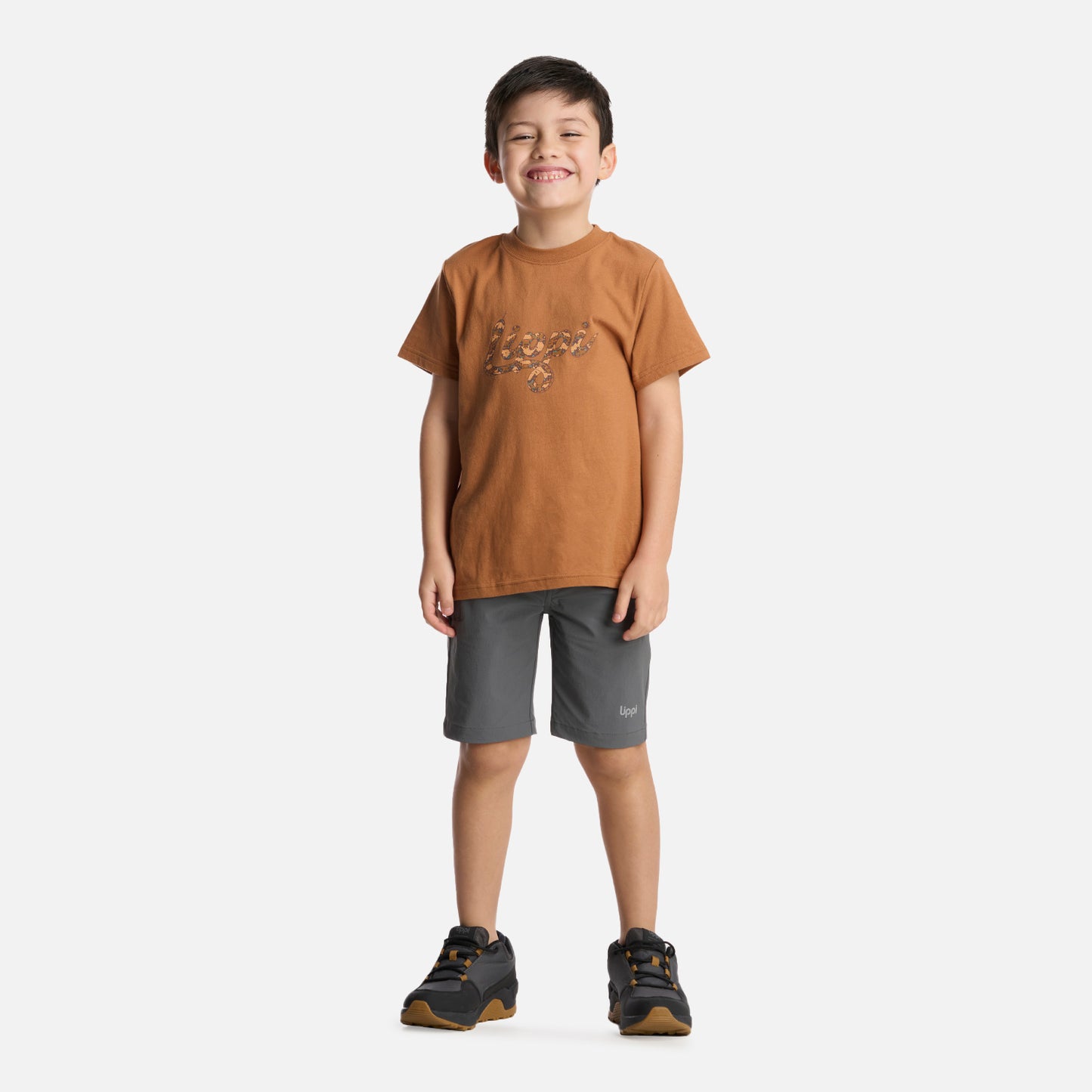 Polera Niño Logo Lippi T-Shirt Camel Lippi