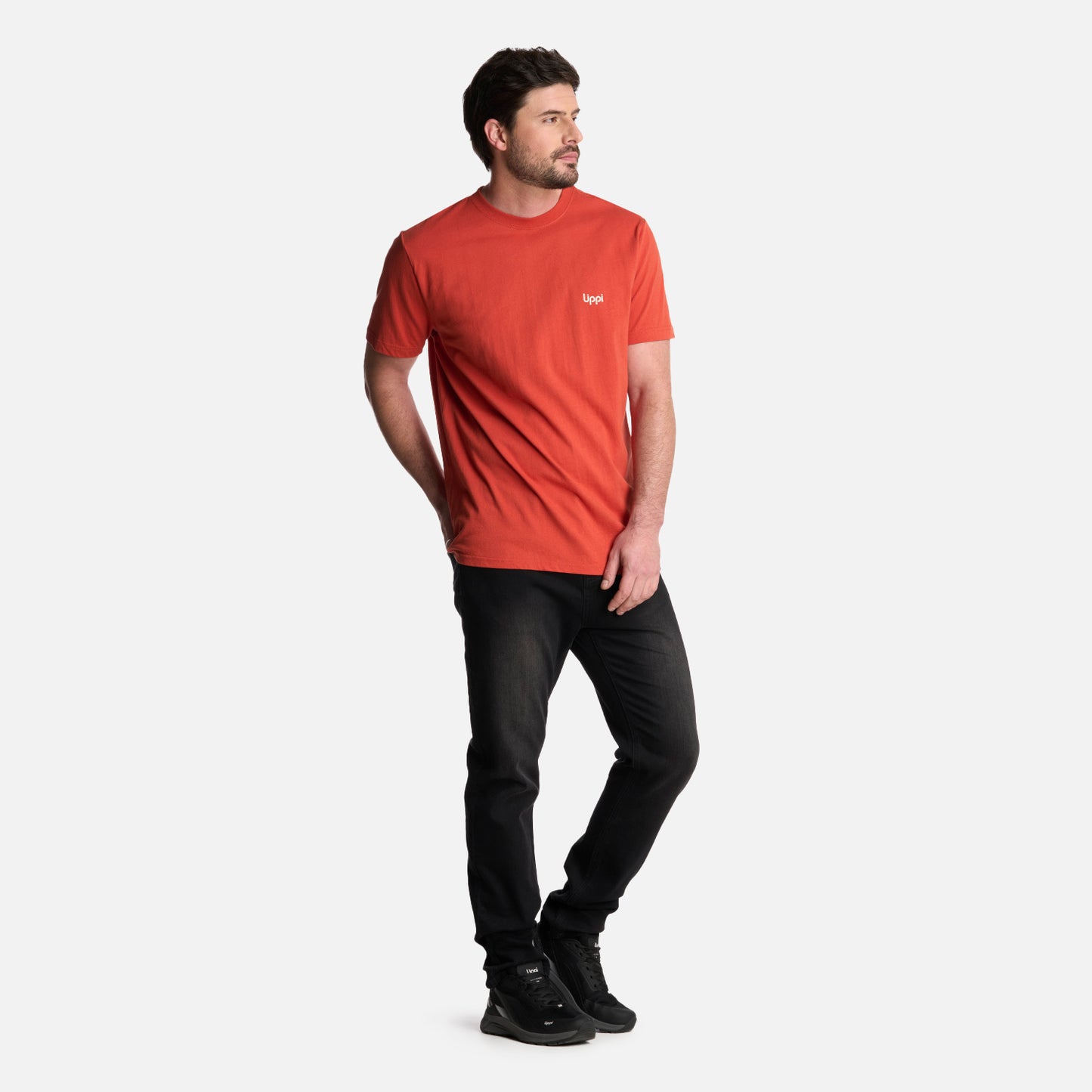 Polera Hombre Explore T-Shirt Terracota Lippi