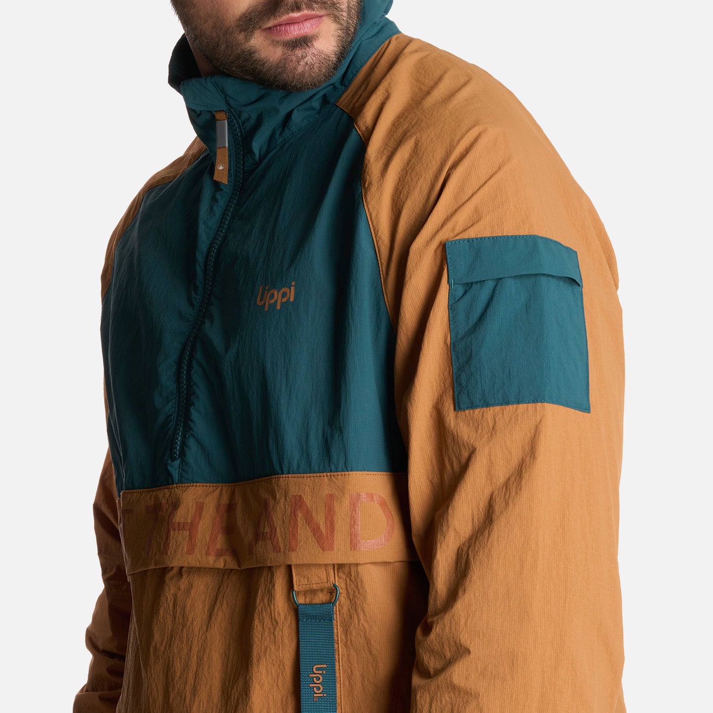 Chaqueta Hombre WindCity WindBreaker 1/4 Zip Jacket Petroleo Lippi