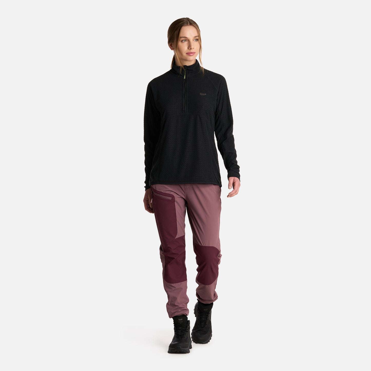 Polerón Mujer Jacaranda Nano-F 14 Zip Negro Lippi