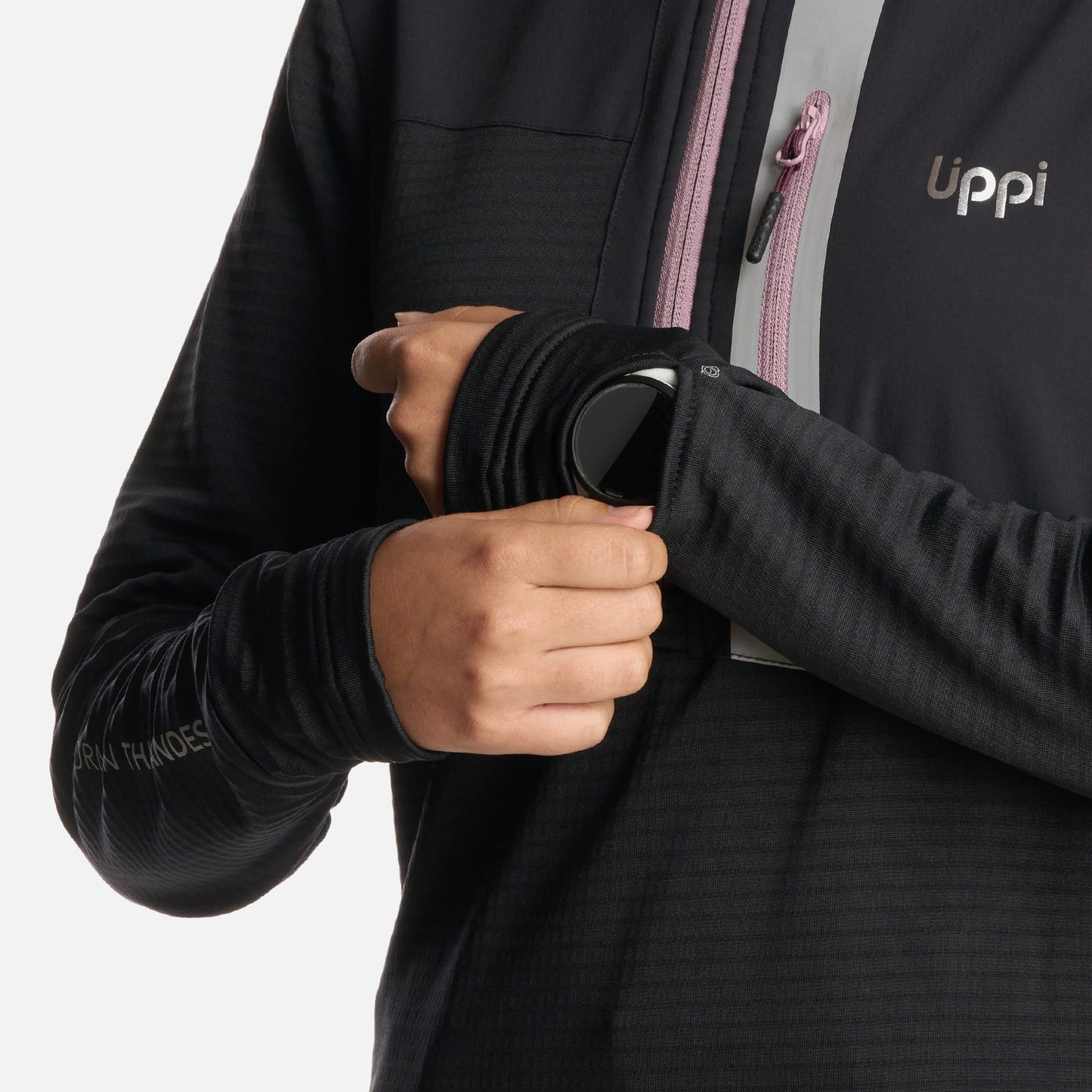 Polerón Teen Girl Karova 14 Zip Hoody Negro Lippi