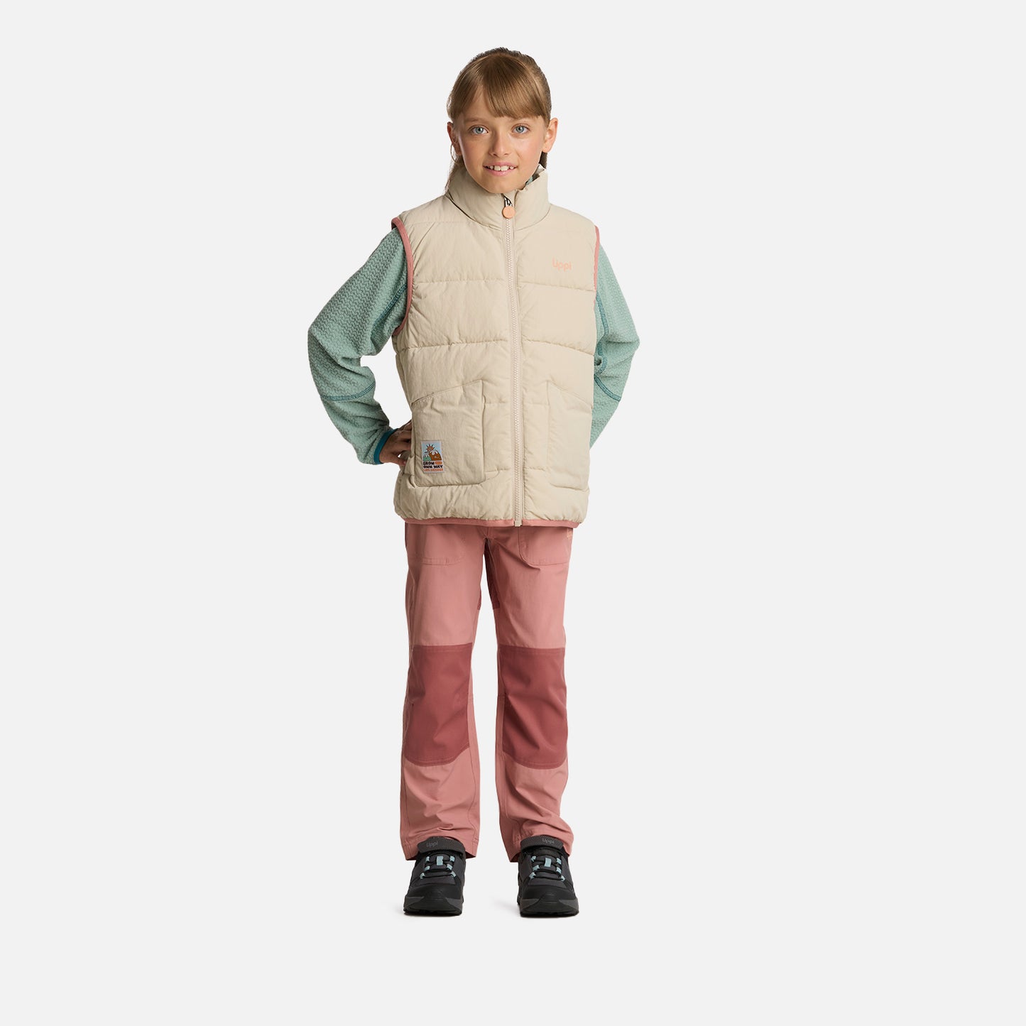 Chaqueta Niña Kingfisher Steam-Pro Vest Jacket Beige Lippi