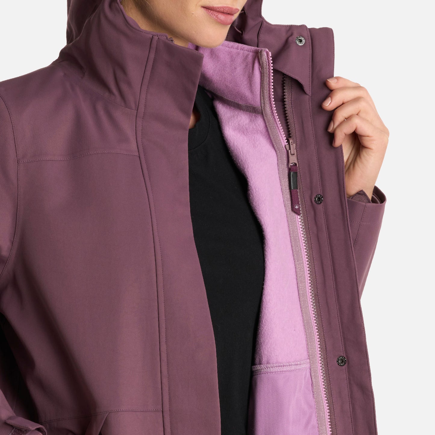 Chaqueta Mujer Lake Fusion 3 B-Dry Jacket Morado Lippi