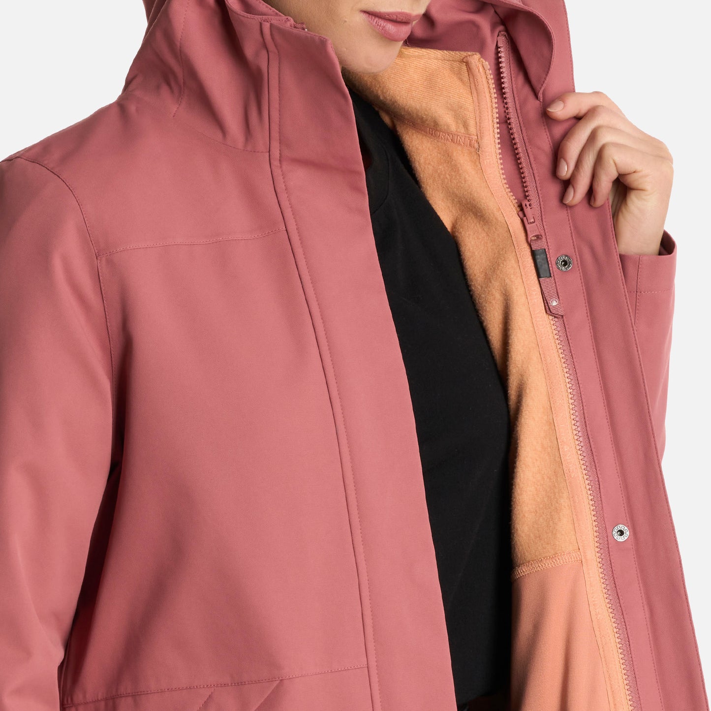 Chaqueta Mujer Lake Fusion 3 B-Dry Jacket Rosa Oscuro Lippi