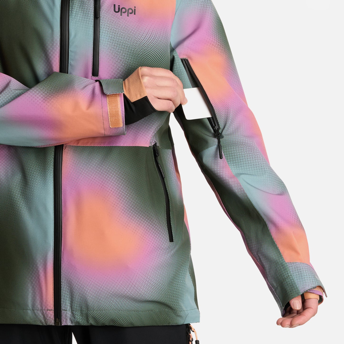 Chaqueta Mujer Sierra Nevada B-Dry Light Hoody Jacket Print Damasco Lippi