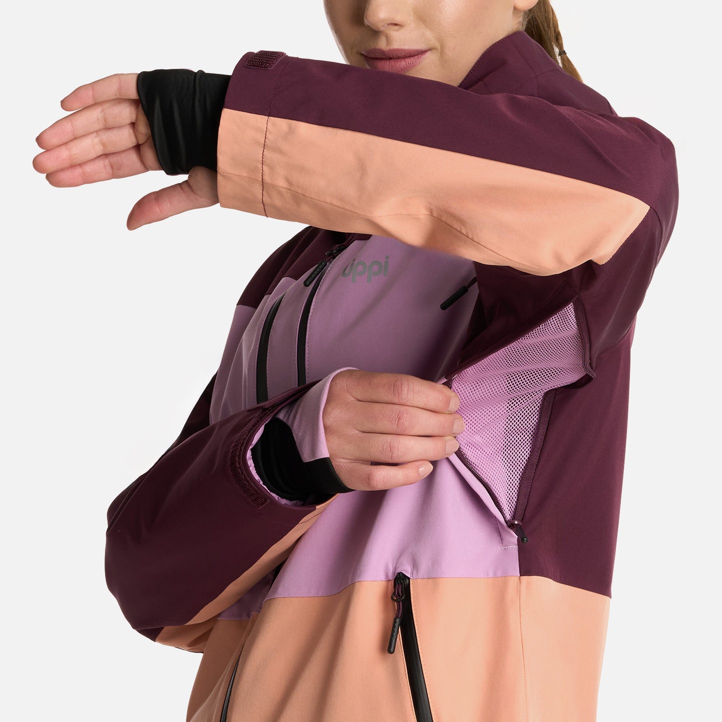 Chaqueta Mujer Sierra Nevada B-Dry Light Hoody Jacket Vino Lippi