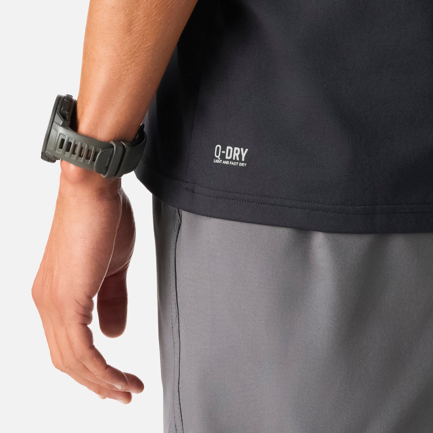 Polera Hombre Tempo T-Shirt Negro Vulcano