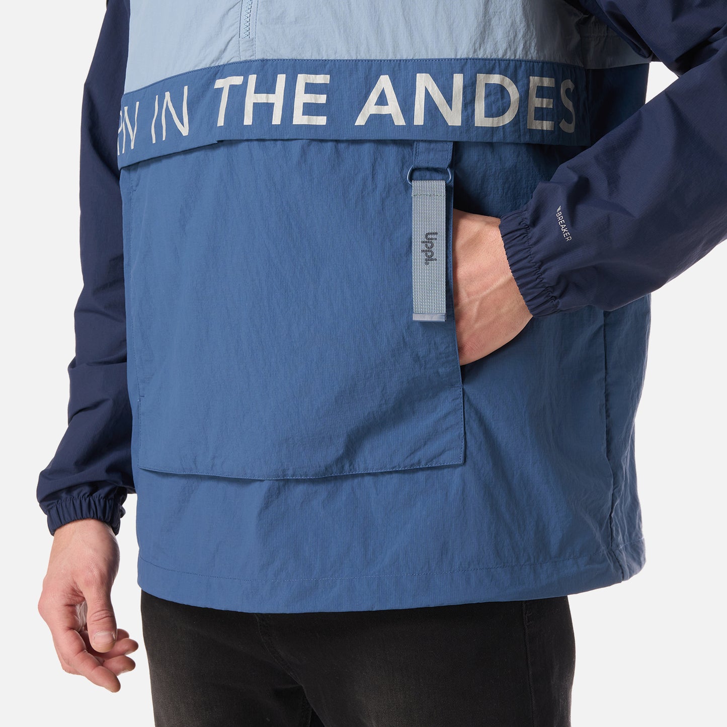 Chaqueta Hombre WindCity WindBreaker 1/4 Zip Jacket Azul Piedra Lippi