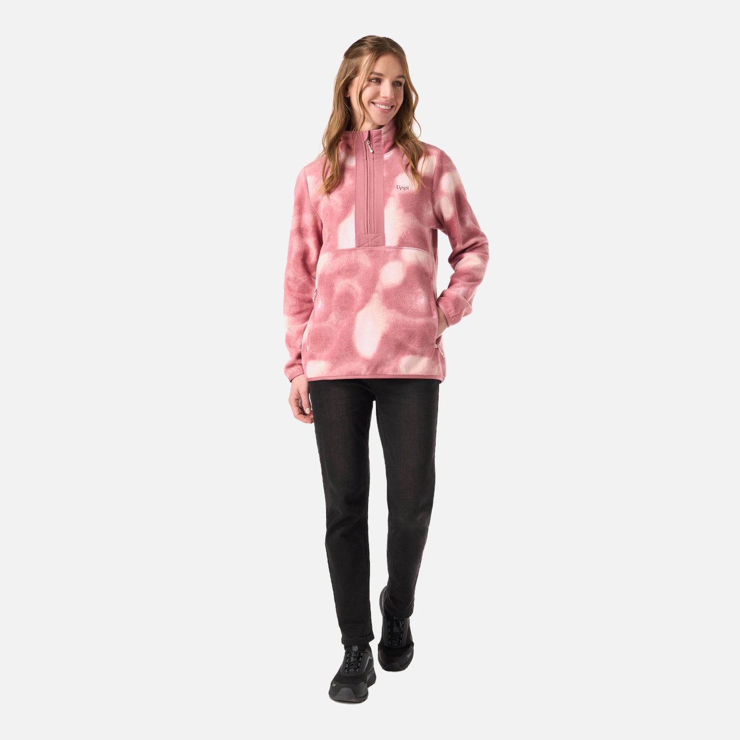 Polar Mujer SoftCore Therm-Pro Jacket Print Rosa Oscuro Lippi