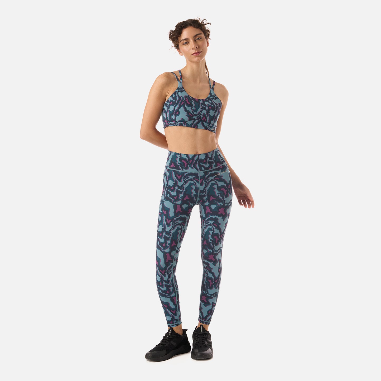 Calza Mujer Coihue Larga Print Petroleo Haka Honu