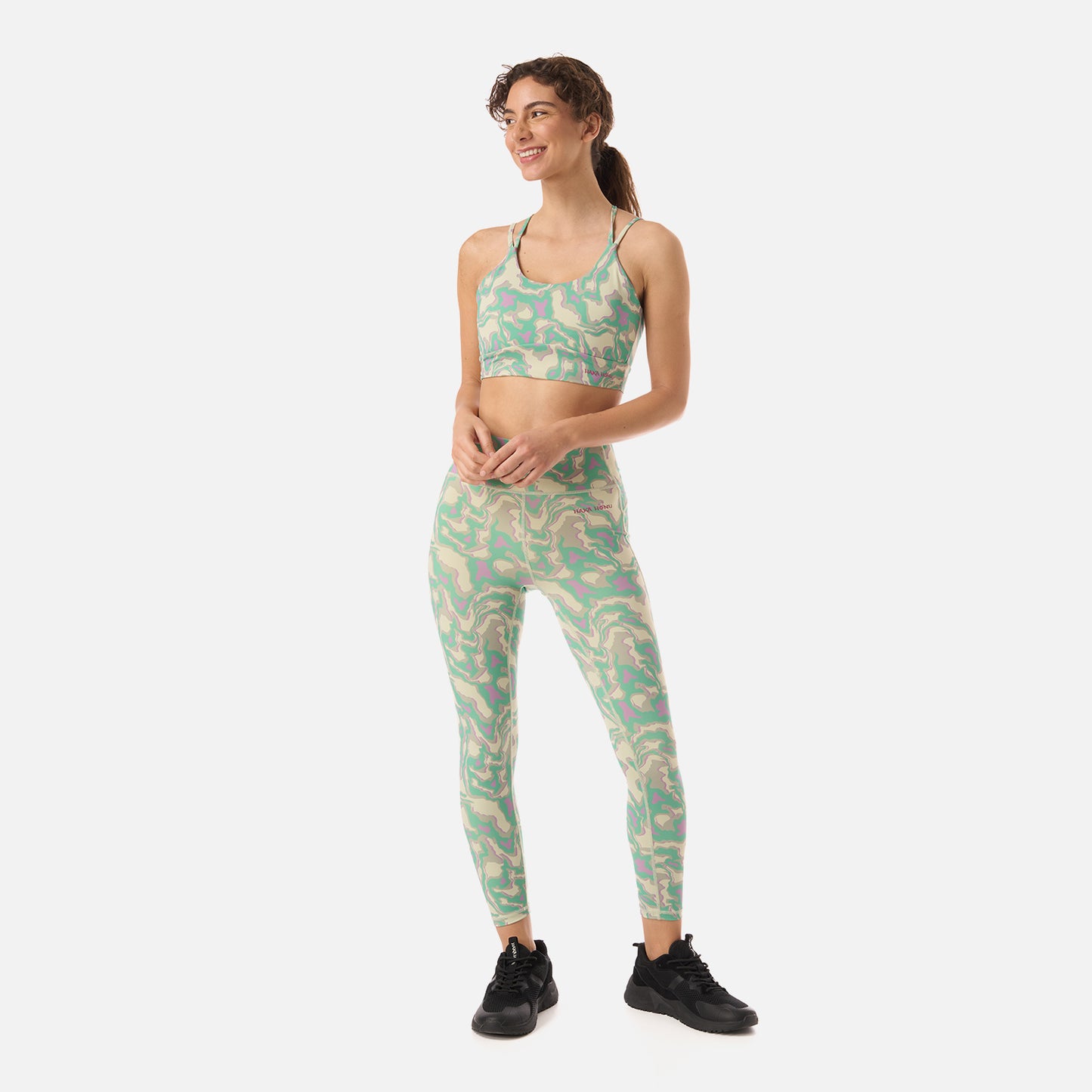 Calza Mujer Coihue Larga Print Menta Haka Honu