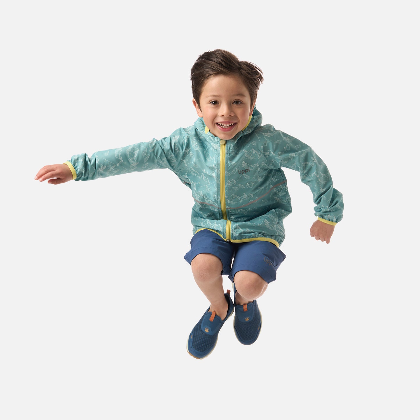 Chaqueta Niño Nightfall Windbreaker Hoody Jacket Print Turquesa Lippi