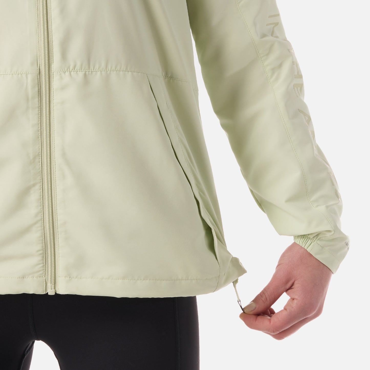Chaqueta Mujer Nightfall Windbreaker Hoody Jacket Gris Claro / Verde Agua Lippi